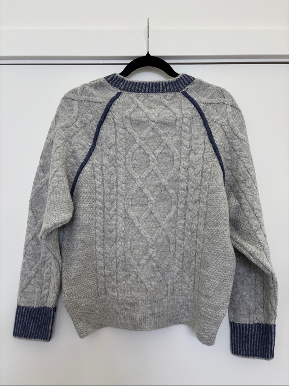 NWT Anthropologie Pilcro Cable-Knit Embroidered Cozy Home Sweater - Picture 6 of 11